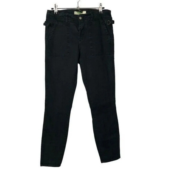 Anthropologie Navy Blue Slim Utility Straight Leg Pants 29 - Picture 1 of 3